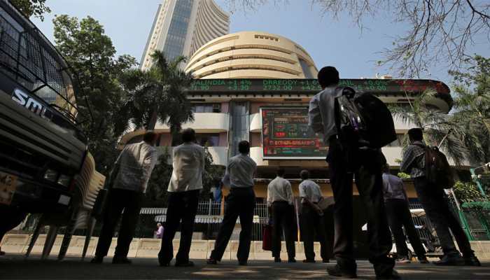 Sensex falls nearly 100 points, Nifty slips below 10,800