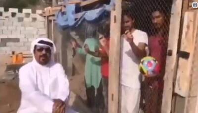 UAE man locks up Indian football fans in cage before match, watch viral video