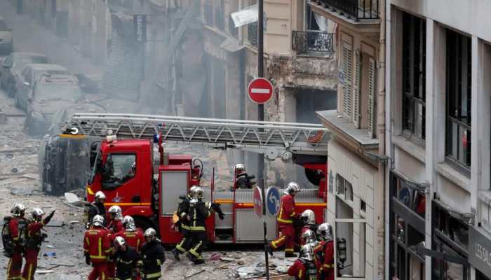 Gas explosion rocks central Paris shopping district, 12 injured