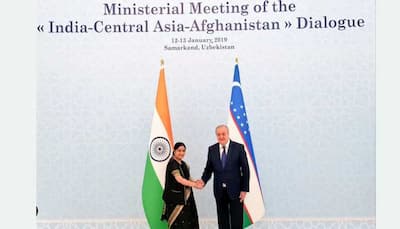 Sushma Swaraj meets Uzbekistan FM Abdulaziz Kamilov; to attend India-Central Asia Dialogue