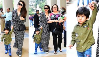 Kareena Kapoor Khan steps out looking her gorgeous self while Taimur waves at paps—See pics