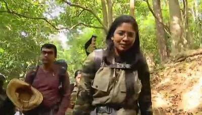 Defence Ministry spokesperson Dhanya Sanal becomes 1st woman to trek to Kerala's Agasthyarkoodam peak amid protests