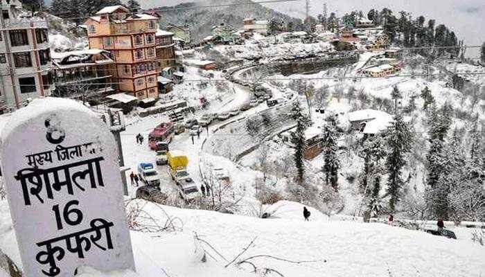 Manali in Himachal Pradesh shivers at minus six degrees Celsius