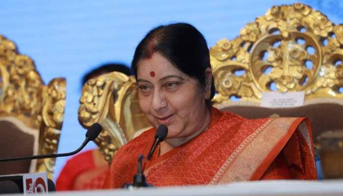 Sushma Swaraj awestruck by Tunisian woman who speaks four Indian languages