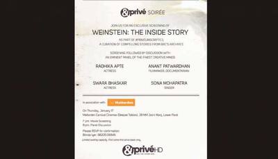 Watch the dark life of Harvey Weinstein unfold in 'Weinstein: The inside story' at &Prive Soiree!