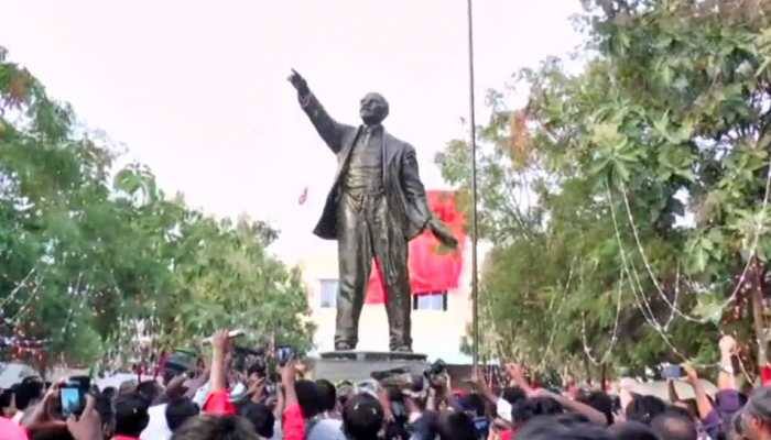 12-feet-long statue of Vladimir Lenin unveiled by CPI-M in Tamil Nadu