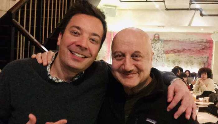 Anupam Kher meets 'mutual admirer' Jimmy Fallon