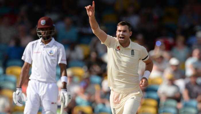 James Anderson strikes late as England peg back West Indies in the first Test