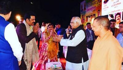 Aamrapali Dubey, Ravi Kishan, Anjana Singh receive Uttar Pradesh Samman Awards—See Pics