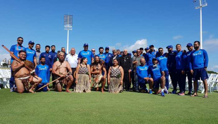 Maori community extends traditional welcome to Team India at Bay Oval