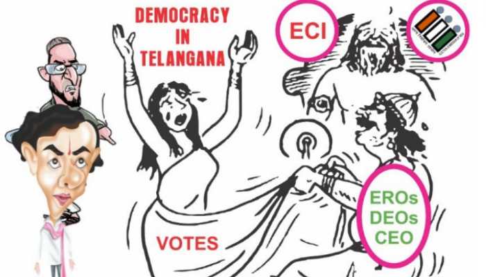 BJP, Owaisi flay Congress over Draupadi's 'Vastraharan' poster; ask 'will Priyanka Gandhi approve' BJP, Owaisi flay Congress over Draupadi's 'Vastraharan' poster; ask 'will Priyanka Gandhi approve'