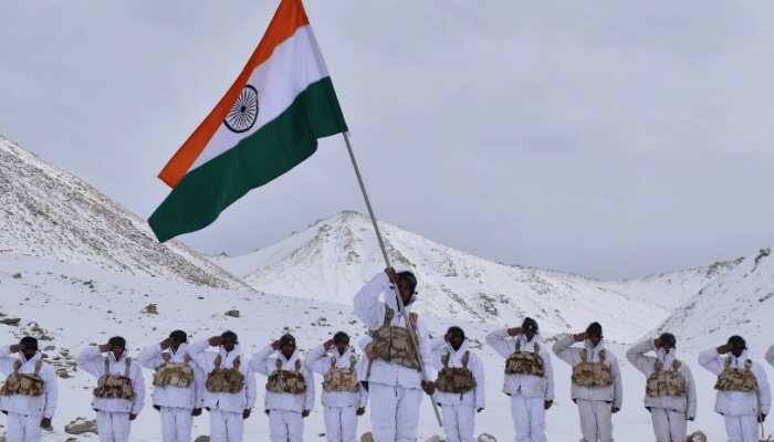 ITBP jawans celebrate Republic Day at 18,000 ft in freezing Ladakh
