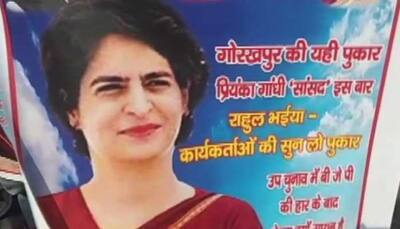 Priyanka Gandhi's posters come up in Gorakhpur, with a message for Rahul Gandhi