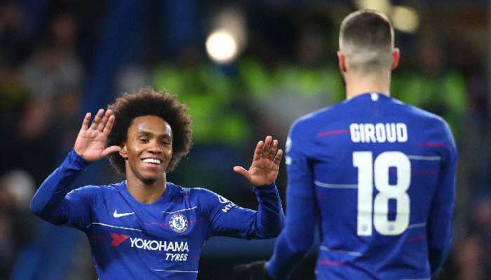 FA Cup: Willian double helps Chelsea register 3-0 win on Gonzalo Higuain debut