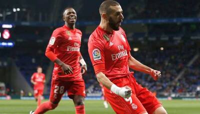 Real Madrid coach Santiago Solari toasts in-form Benzema after win at Espanyol