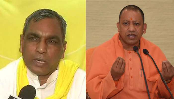 Om Prakash Rajbhar boycotts CM Adityanath-led UP cabinet's first meet at Prayagraj Om Prakash Rajbhar boycotts CM Adityanath-led UP cabinet's first meet at Prayagraj