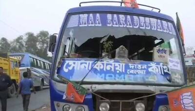 Vehicles used in Amit Shah's rally vandalised in West Bengal, BJP alleges TMC behind attack