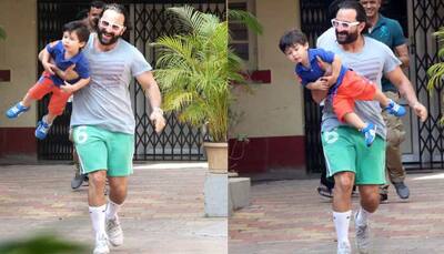 Daddy Saif Ali Khan turns Taimur's playmate for the day and the pics are adorable!