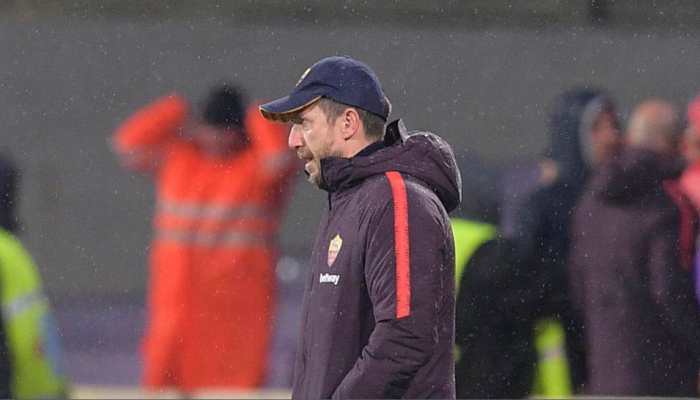 Roma coach Eusebio Di Francesco not contemplating quitting after Fiorentina loss