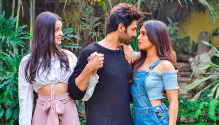 Kartik Aaryan begins shooting with Ananya Panday for Pati, Patni Aur Woh remake, shares pic