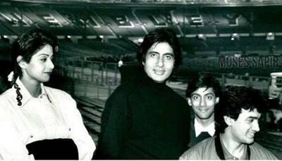 Amitabh Bachchan shares throwback picture with late actress Sridevi, Salman Khan and Aamir Khan
