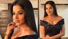 Monalisa's body-hugging black power dress makes her look simply fab! See pic