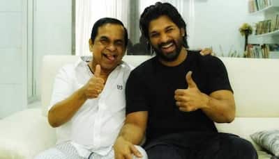 Allu Arjun meets Brahmanandam after his surgery, shares pic on Twitter