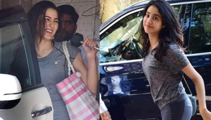 Sara Ali Khan and Janhvi Kapoor are all smiles in these pics
