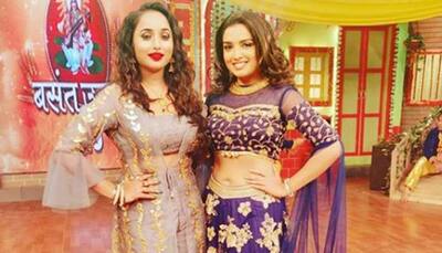 Aamrapali Dubey and Rani Chatterjee strike a pose together—Pic
