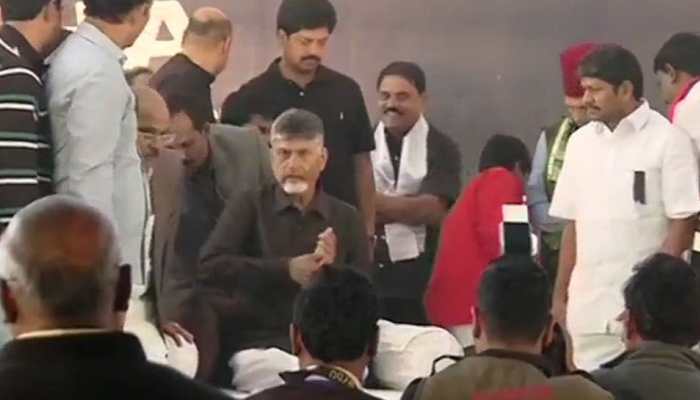 Chandrababu Naidu begins day-long fast demanding special status for Andhra Pradesh