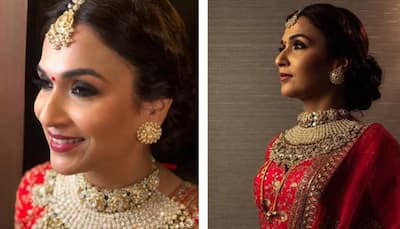 Soundarya Rajinikanth looks regal in a Sabyasachi collection on her wedding reception—Unseen pics