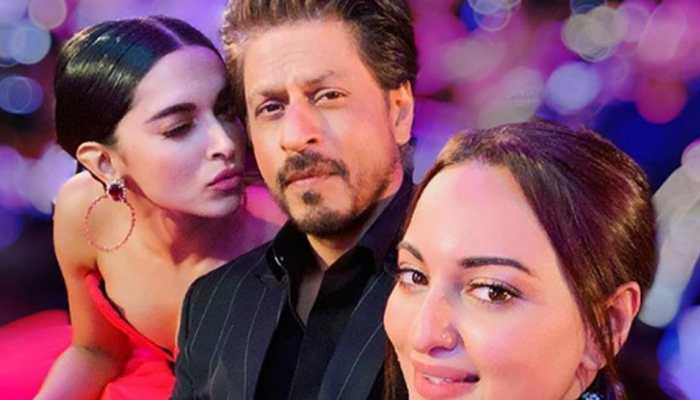 Shah Rukh Khan, Deepika Padukone and Sonakshi Sinha&#039;s &#039;money shot&#039; pic is unmissable!