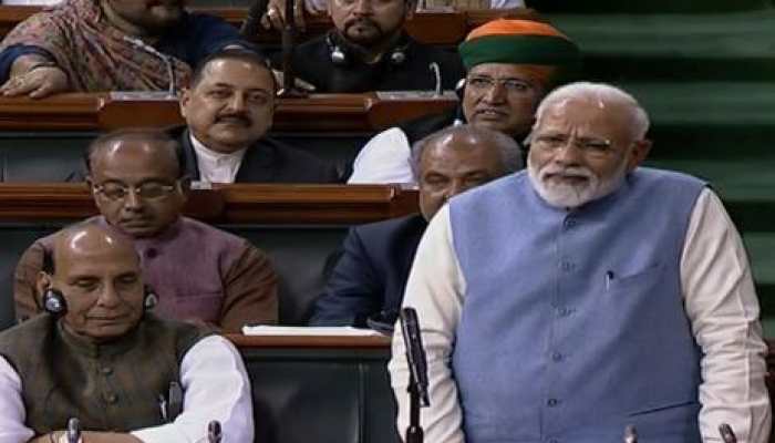 In his last Lok Sabha address, PM Narendra Modi takes a sharp dig at Rahul Gandhi