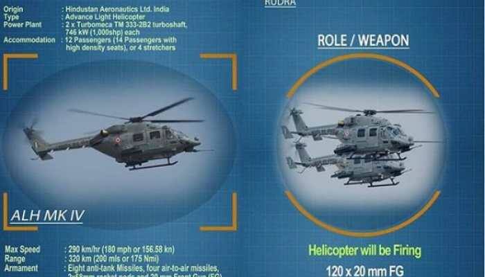 IAF's Armed Advanced Light helicopter Rudra to showcase its multi-role capability at Vayushakti 2019
