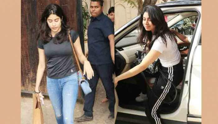 Janhvi Kapoor, Khushi spotted outside their uncle Anil Kapoor&#039;s house