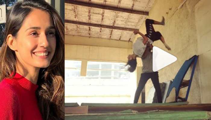 Disha Patani tries performing wall backflip, video will give you goosebumps—Watch