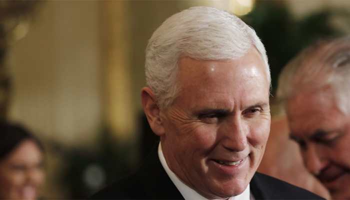 Mike Pence, at summit, lashes out at Europeans over Iran