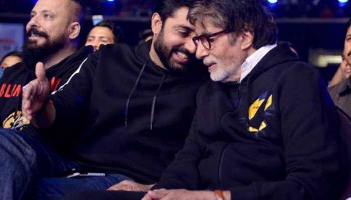 Abhishek celebrates Amitabh Bachchan's 50 years in Bollywood