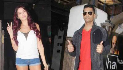 Nora Fatehi snapped looking gorgeous outside salon in Bandra; ex-beau Angad Bedi also spotted