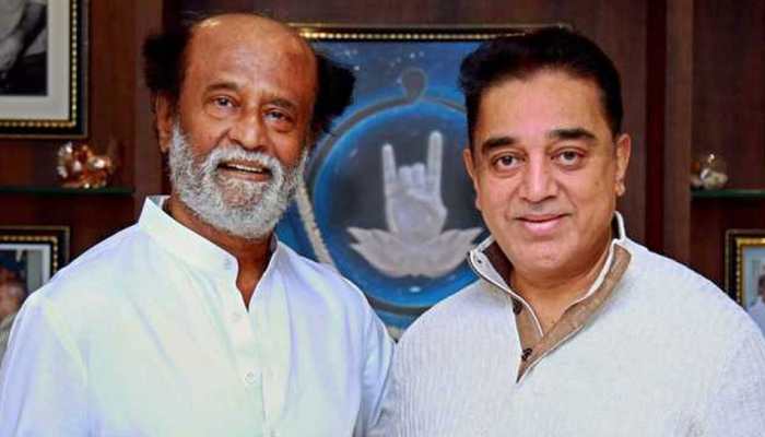 Kamal Haasan takes a dig at Rajinikanth after he pulls out of Lok Sabha race