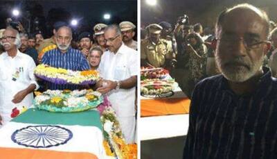 Amid row over 'selfie' at CRPF jawan's funeral, Union Minister KJ Alphons lodges complaint with Kerala DGP