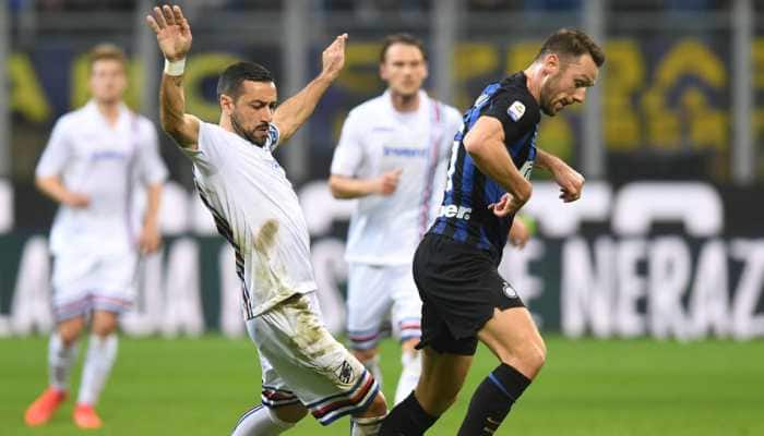 Serie A: Inter Milan edge past Sampdoria as Mauro Icardi watches from stands