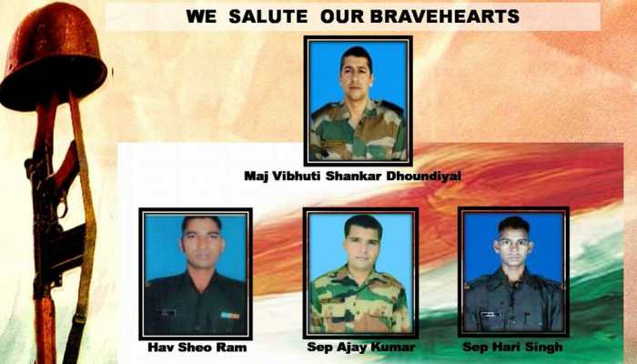 Major Vibhuti Shankar Dhoundiyal, three soldiers martyred in Pulwama encounter, confirms Army Major Vibhuti Shankar Dhoundiyal, three soldiers martyred in Pulwama encounter, confirms Army
