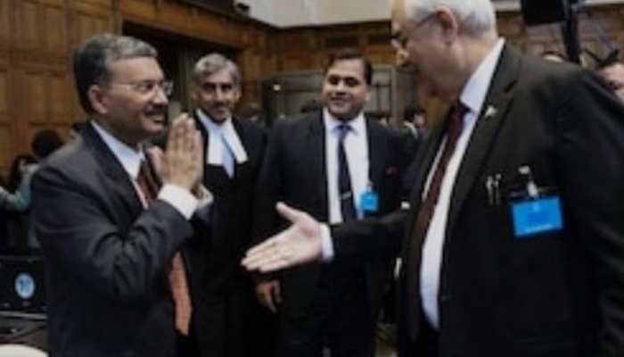 India rebuffs Pakistan's handshake offer with a curt Namaste at Kulbhushan Jadhav hearing