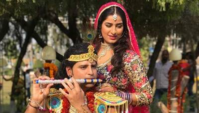 Poonam Dubey-Rakesh Mishra turn Radha-Krishna for a new song—See pic