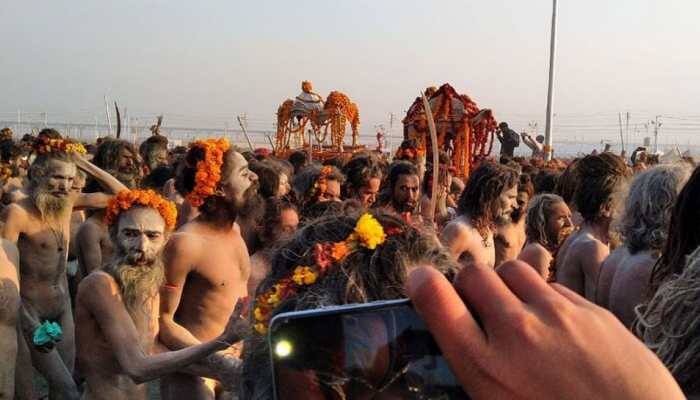 Thousands of devotees flock to Sangam to take holy dip on Maghi Purnima