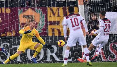 Serie A: Robin Olsen's heroics help Roma to a 2-1 win over Bologna