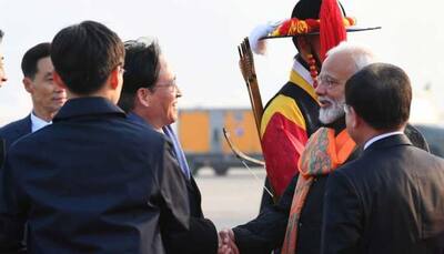 PM Narendra Modi arrives in South Korea, to receive Seoul Peace Prize