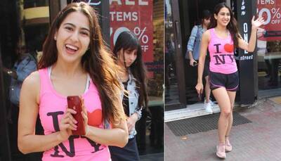 Sara Ali Khan spotted in Bandra, steps out in her stylish gym wear - See Pics