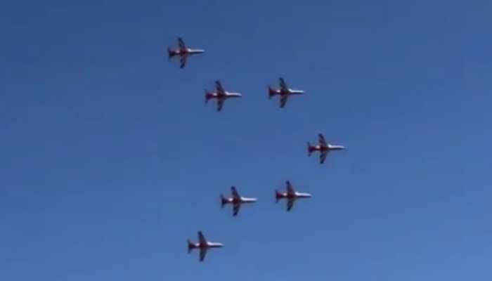 Watch: Surya Kiran's diamond formation to honour Wing Commander Sahil Gandhi